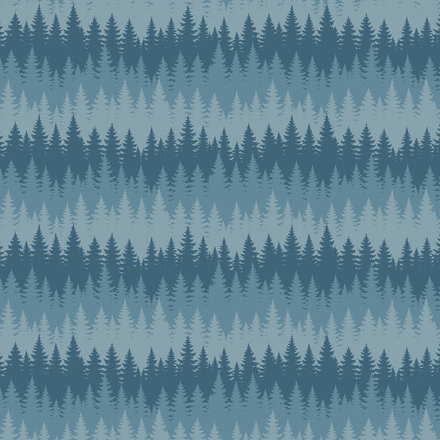 Riley Blake Designs | Keep It Green | Trees | Blue | C19126-BLUE