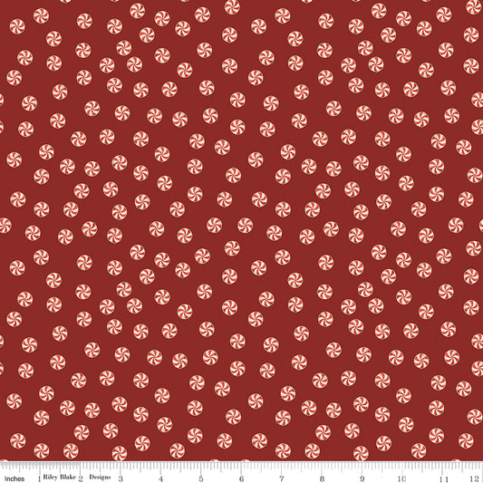 Riley Blake Designs | Santa's Fair | Mints | Red | C19204-RED
