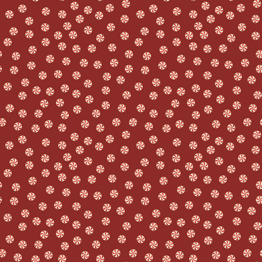 Riley Blake Designs | Santa's Fair | Mints | Red | C19204-RED