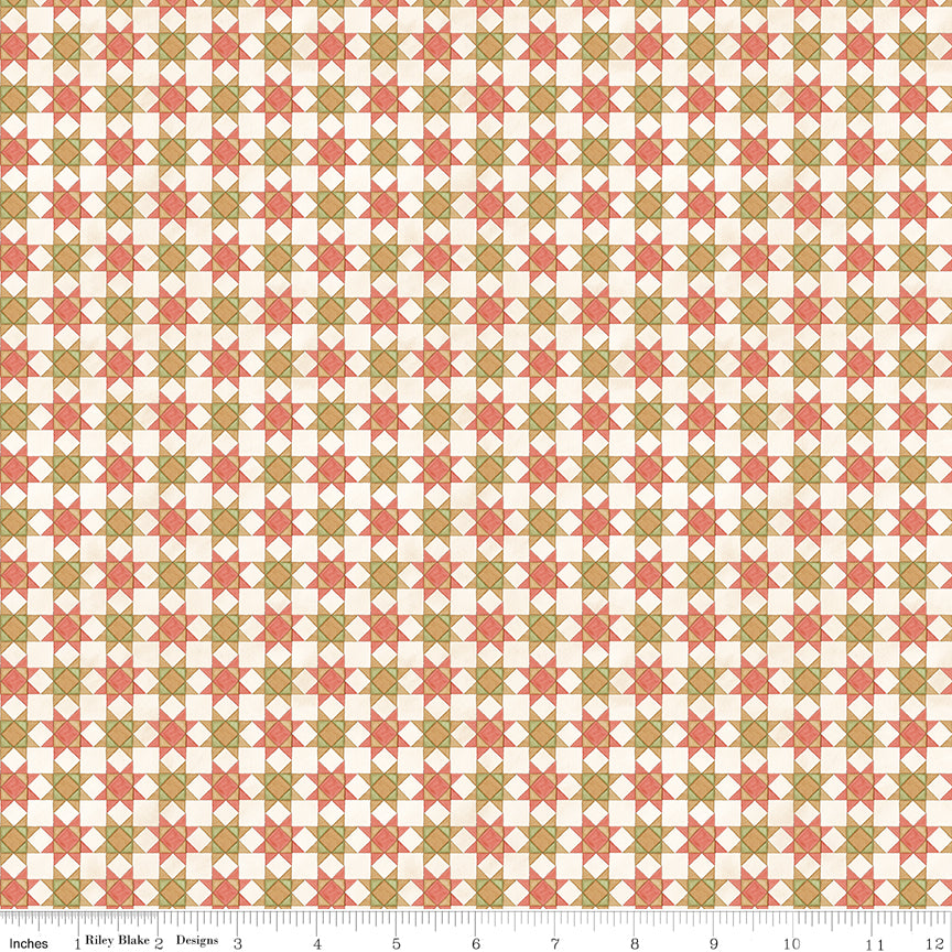 Riley Blake Designs | Waddle's Christmas | Quilt Blocks Cotton | Off White | C19294-COTTON