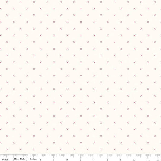 Riley Blake | Bee Cross Stitch | Cloud Tearose | Lori Holt