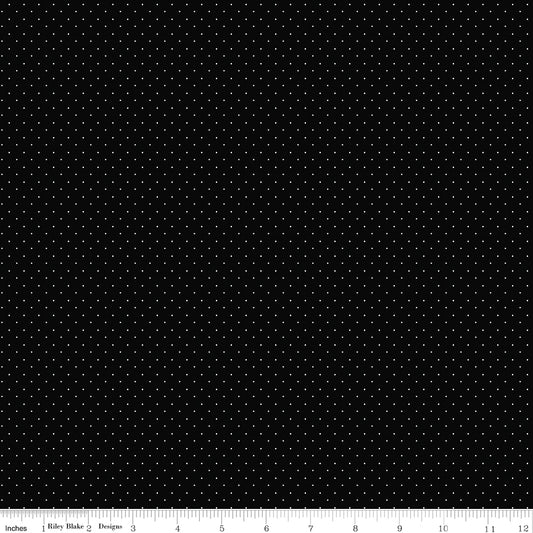 Riley Blake | American Jane Pindots | Pindots | Black | C840-BLACK