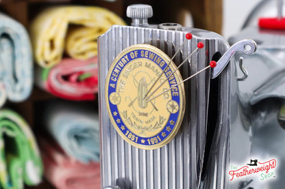 Needle Minder, PIN PAL - 100-Year Badge Singer Centennial - Singer Featherweight