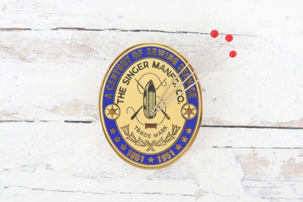 Needle Minder, PIN PAL - 100-Year Badge Singer Centennial - Singer Featherweight