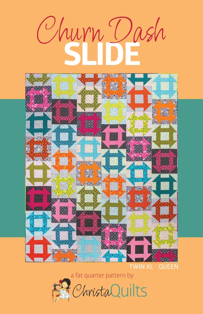 Pattern | Churn Dash Slide | Quilt Pattern | Christa Watson