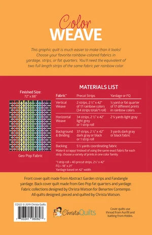 Pattern | Color Weave | Quilt Pattern | Christa Watson