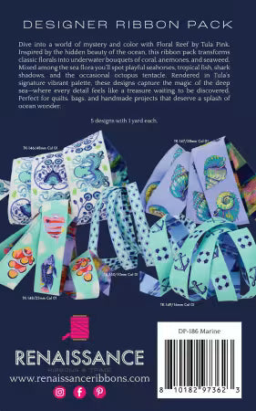Ribbon | Tula Pink Floral Reef Marine Designer Pack