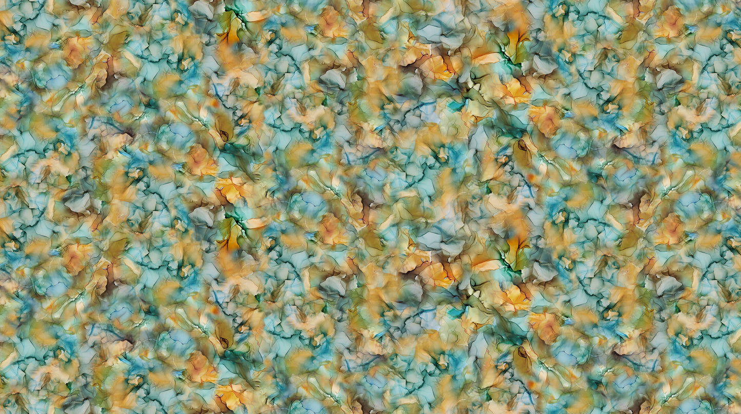 Northcott | Raven's Call | Multi Texture | Orange Multi