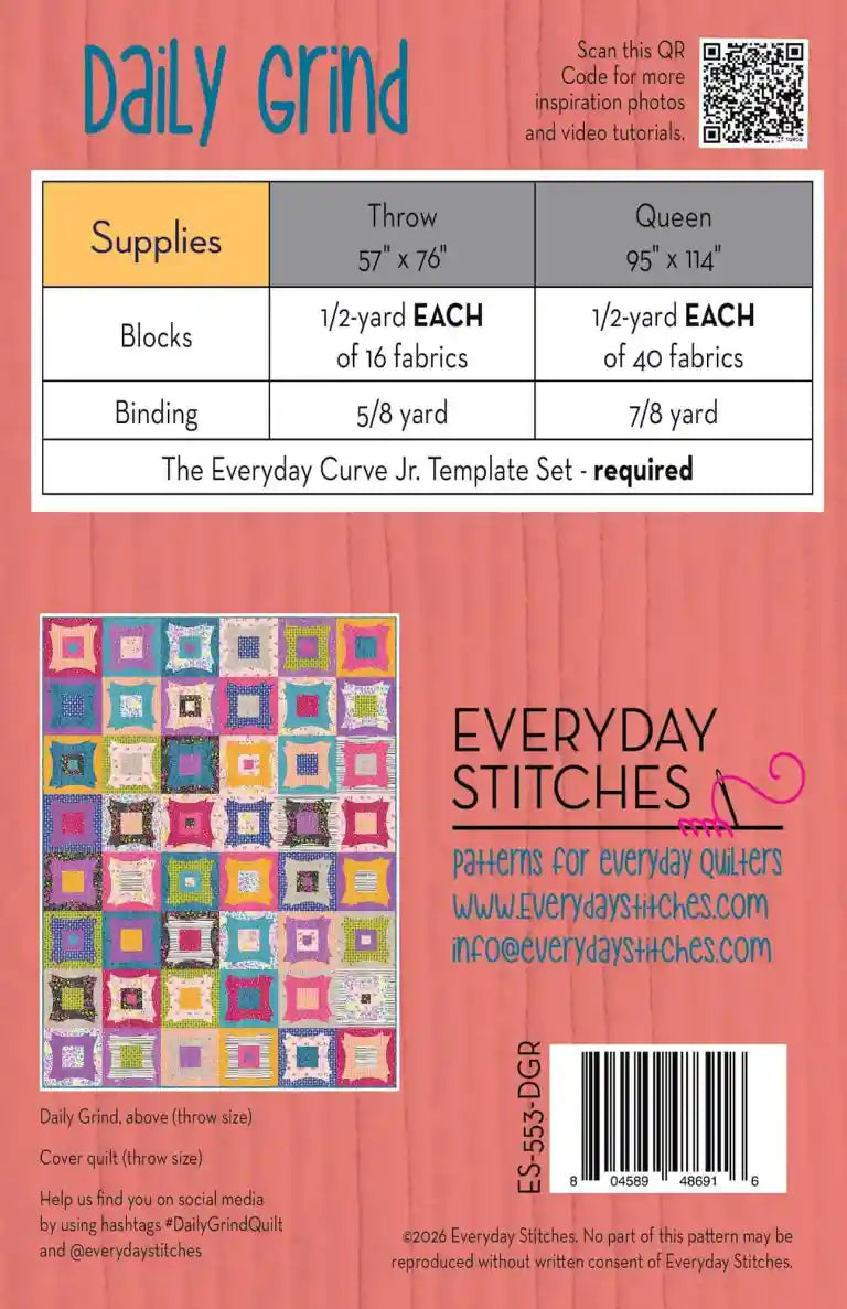 Daily Curve | Everyday Stitches | Quilt Pattern