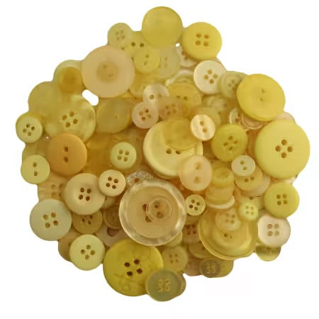 Buttons Galore & More Small Button Jar - Lemon Twist