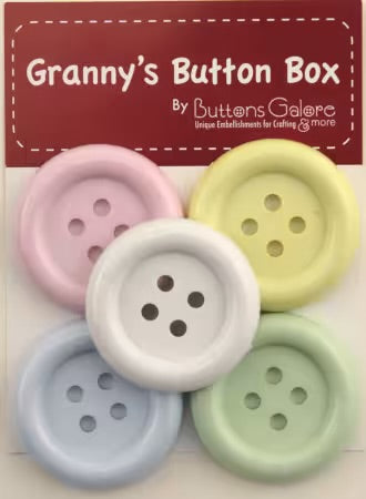 Grannys Button Box Buttons Chunky Lovable 1-5 |8in
# GBX303