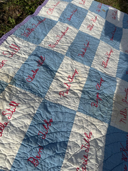 Quilt | Vintage (circa 1951) Signature Qullt | Curated Collection