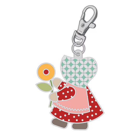 LORI HOLT ENAMEL HAPPY CHARM™ SUNBONNET SUE