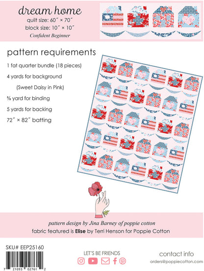 Poppie Cotton Dream Home Quilt Kit