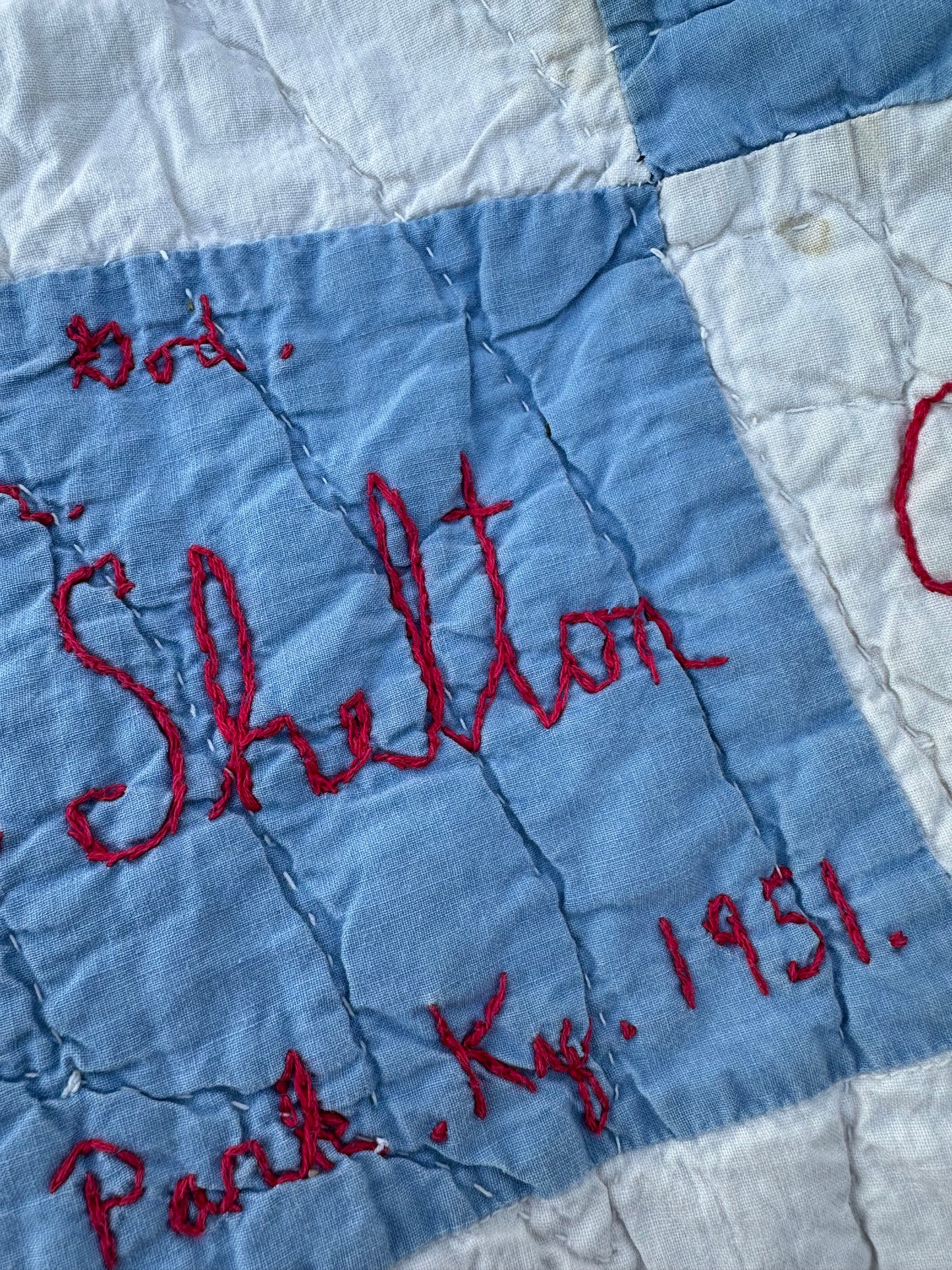 Quilt | Vintage (circa 1951) Signature Qullt | Curated Collection