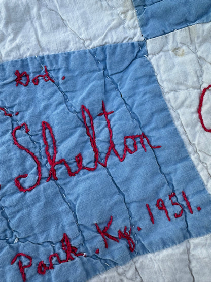 Quilt | Vintage (circa 1951) Signature Qullt | Curated Collection