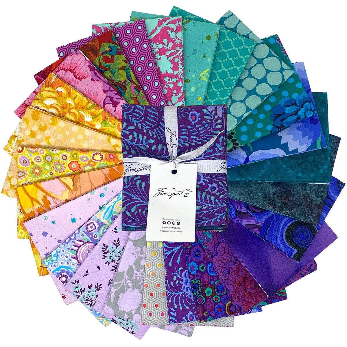 FreeSpirit 25th Anniversary Mystery Fat Quarter Bundle - 25 Pieces