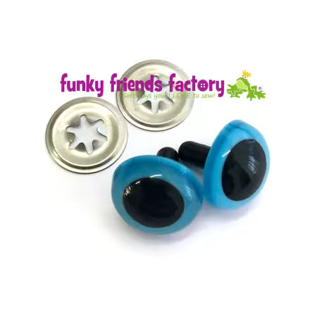 Funky Friends Factory |Toy Eyes Crystal - 18mm Blue # FF18BLUE