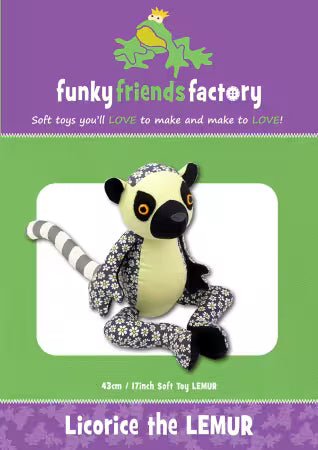 Funky Friends Factory | Pattern | Licorice The Lemur #FF2724