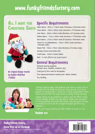 Funky Friends Factory | Pattern | All I want for Christmas SANTA # FF2748