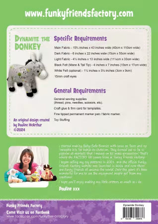 Funky Friends Factory | Pattern | Dynamite the Donkey # FF2878