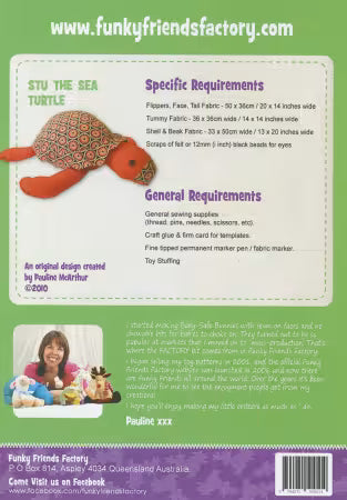 Funky Friends Factory | Pattern | Stu Sea Turtle # FF4514