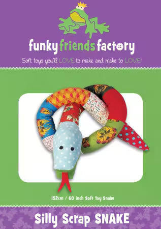 Silly Scrap Snake Sewing Pattern - Checker item FF4545