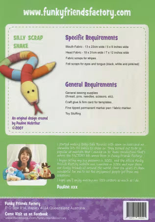 Silly Scrap Snake Sewing Pattern