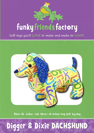 Digger and Dixie Dachshund Sewing Pattern - Checker item FF4651