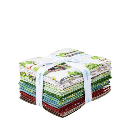 Riley Blake | Covered Bridges in Springs | Fat Quarter Bundle (18)