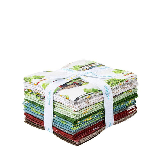 Riley Blake | Covered Bridges in Springs | Fat Quarter Bundle (18)