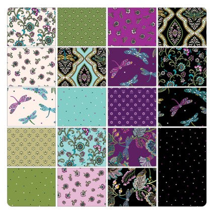 Benartex | Kanvas | Jacobean Garden | 19PC Fat Quarter Bundle