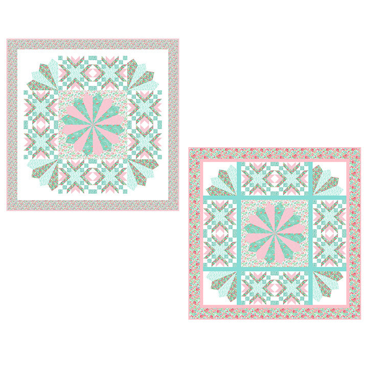 Floating Dresden Quilt Pattern by Lorelai Kuecker for Northcott