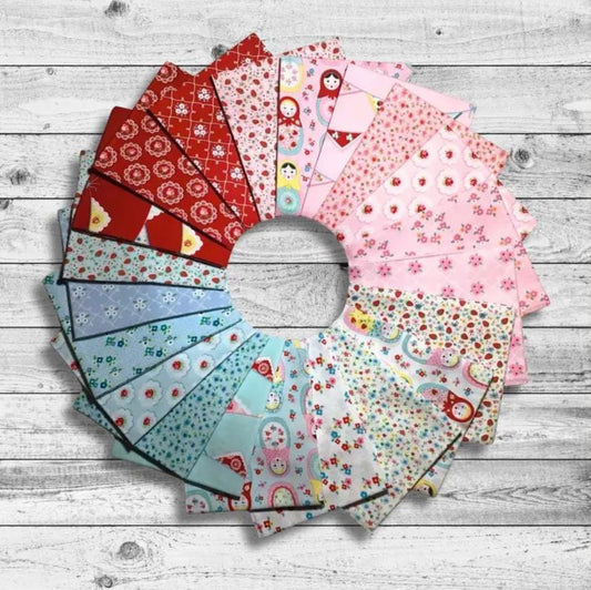 Poppie Cotton Fat quarter bundle (21) -Market Day
