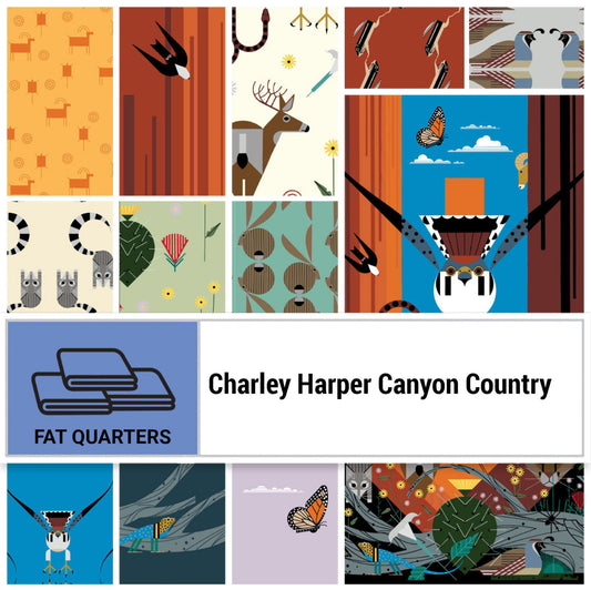 Charley Harper | Canyon Country | Fat Quarter Bundle (11 pcs + 1 panel)