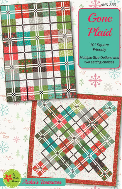 Anka's Treasures | Gone Plaid Quilt Pattern