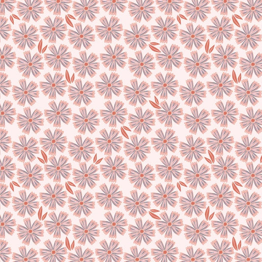 Poppie Cotton | Hide & Seek | Painted Daises | Pink