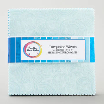 I've Got Hue, Babe | Turquoise Waves | 42PC 5" Charm Pack