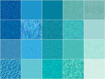 I've Got Hue, Babe | Turquoise Waves | 42PC 5" Charm Pack
