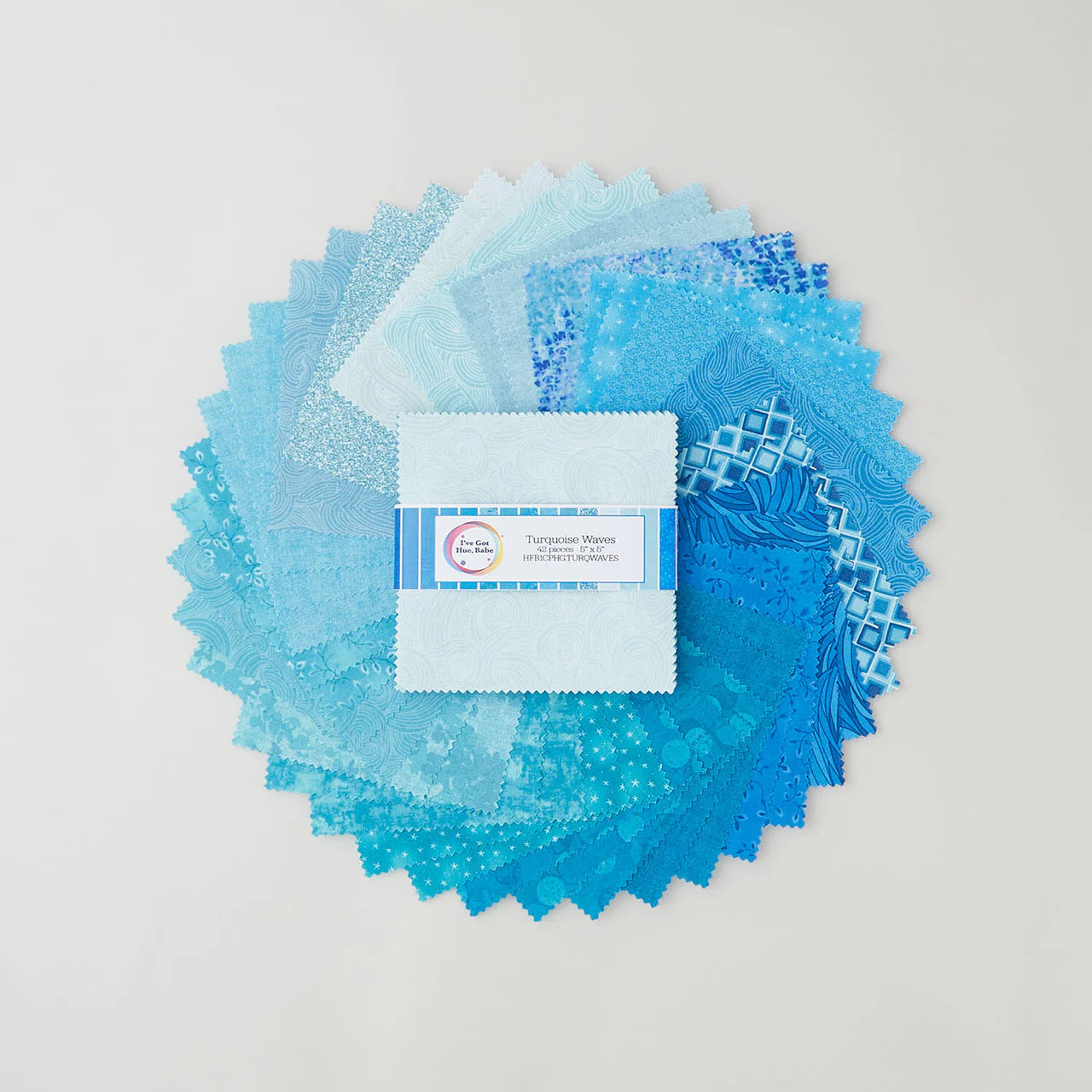 I've Got Hue, Babe | Turquoise Waves | 42PC 5" Charm Pack