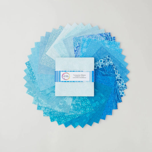 I've Got Hue, Babe | Turquoise Waves | 42PC 5" Charm Pack