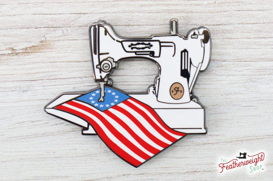 Needle Minder, PIN PAL - Patriotic Flag - Singer Featherweight