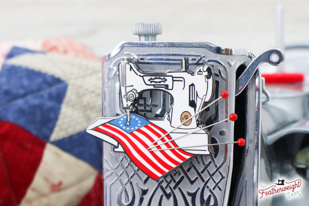 Needle Minder, PIN PAL - Patriotic Flag - Singer Featherweight