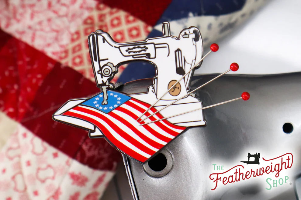 Needle Minder, PIN PAL - Patriotic Flag - Singer Featherweight