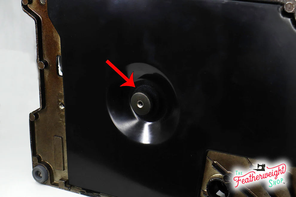 Felt, Black Wool Circle - Singer Featherweight