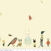 The Littlest Family's Big Day Border Print Cream
