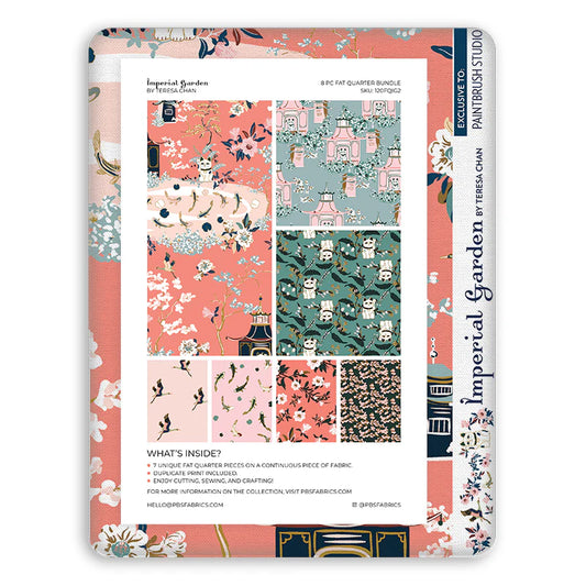 Paintbrush Studio Fabrics | Imperial Garden | Flat Fat Stack 8 PC