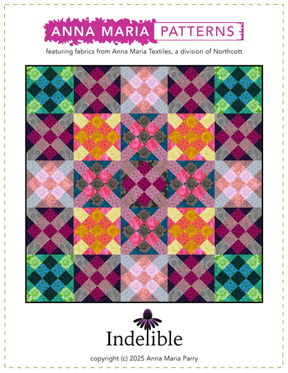 Anna Maria Textiles | Indelible | Pattern | Includes Pattern & Acrylic Templates