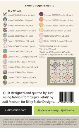 Judi Madsen | JUJU'S PETALS QUILT PATTERN | JMP-123
