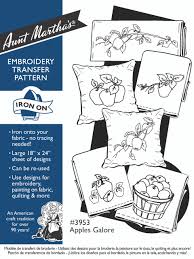 Aunt Martha’s | Embroidery Transfer Pattern | #3953 Apples Galore